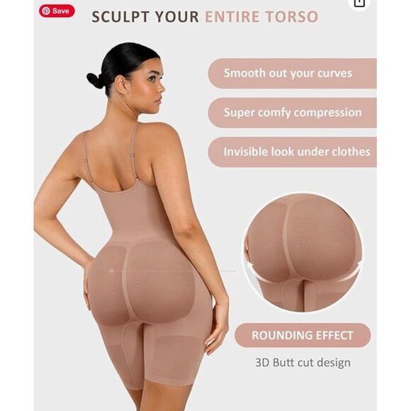 Butt Lifting Shapewear- Firm Conrol Fajas Body Shaper- FeelinGirl Size XS (1380) - Picture 3 of 9